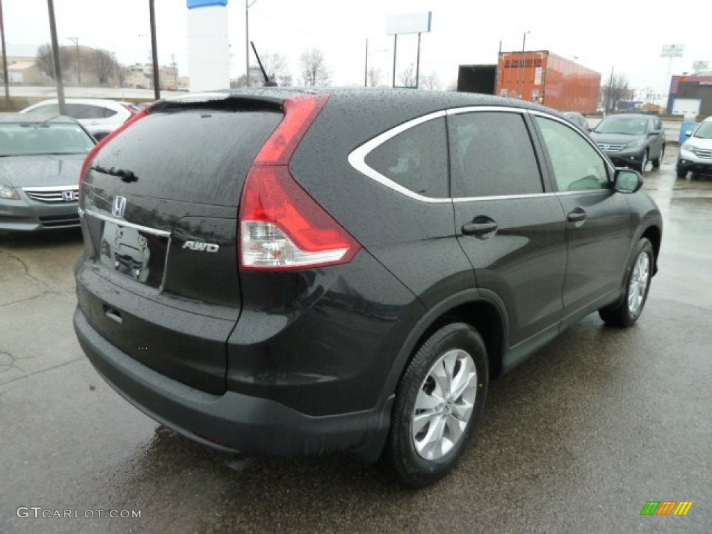 2012 CR-V EX 4WD - Crystal Black Pearl / Black photo #5