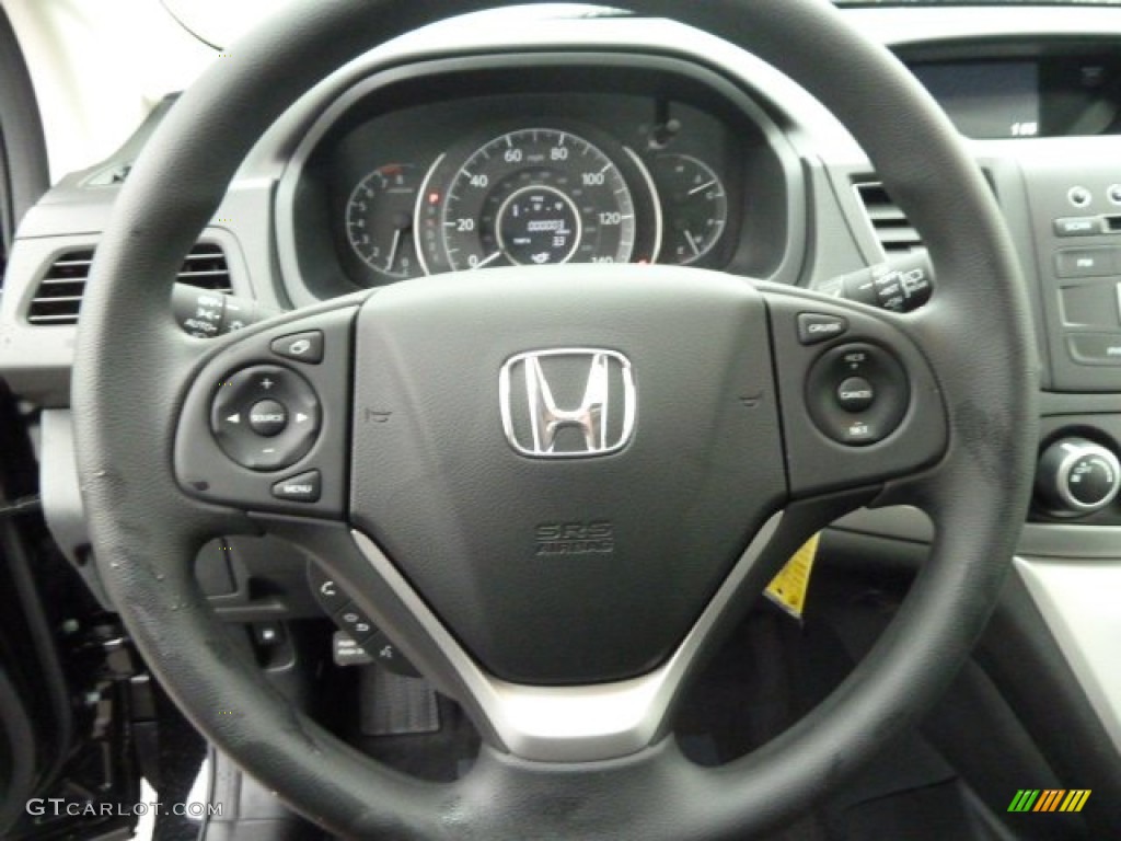 2012 CR-V EX 4WD - Crystal Black Pearl / Black photo #17