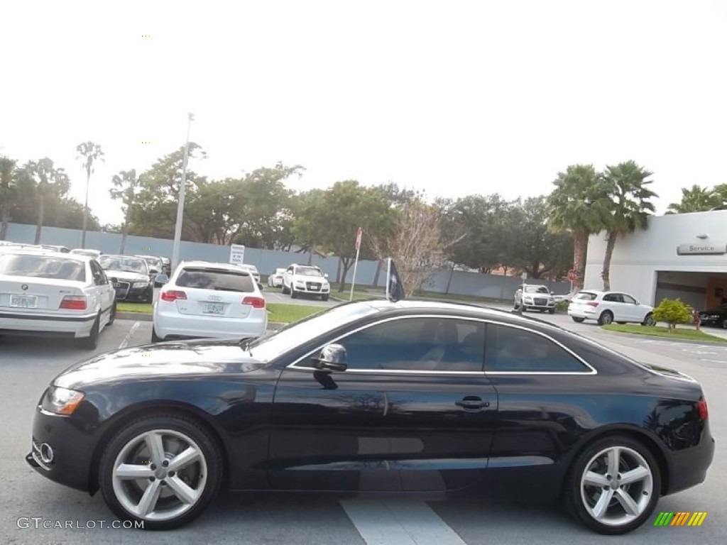 2009 A5 3.2 quattro Coupe - Deep Sea Blue Pearl / Cinnamon Brown photo #5