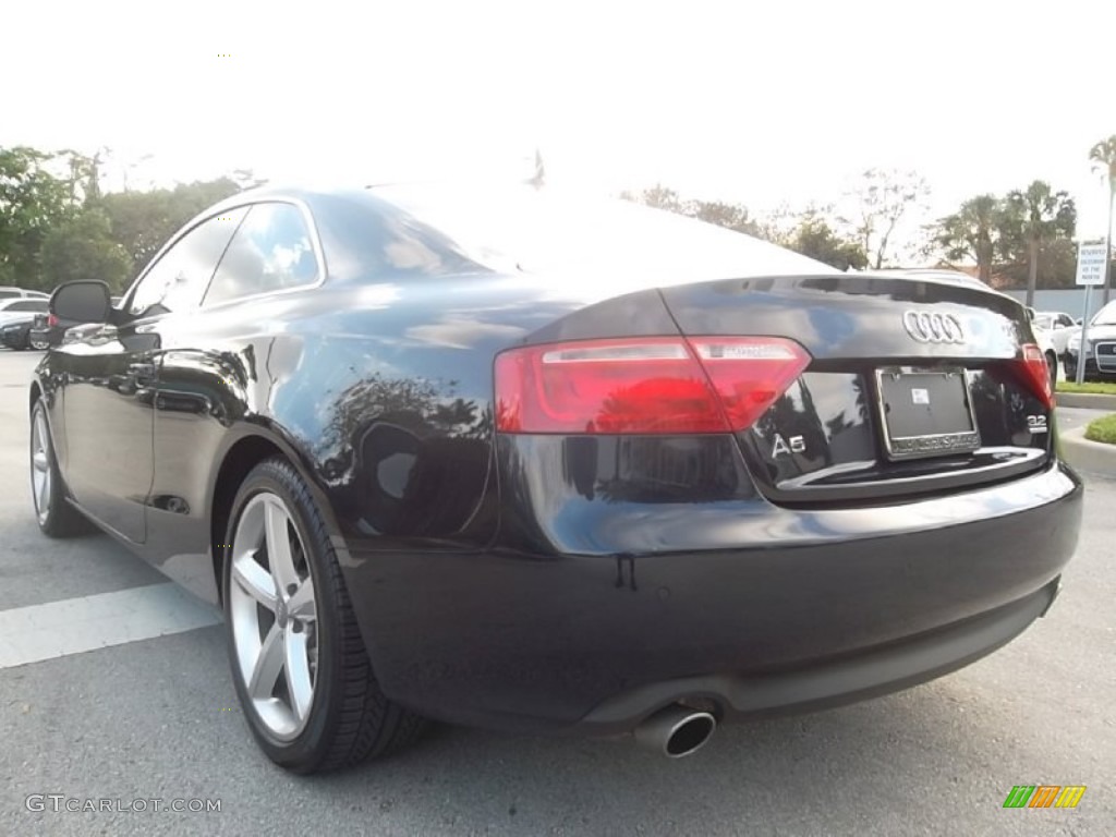 2009 A5 3.2 quattro Coupe - Deep Sea Blue Pearl / Cinnamon Brown photo #6
