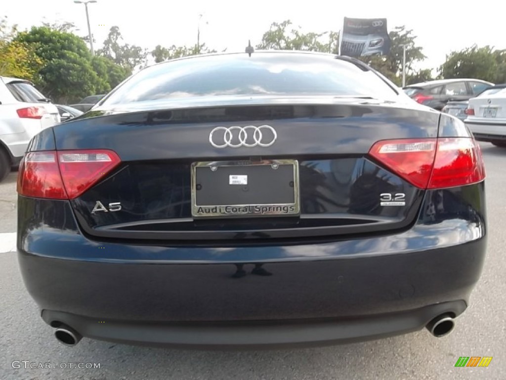 2009 A5 3.2 quattro Coupe - Deep Sea Blue Pearl / Cinnamon Brown photo #7