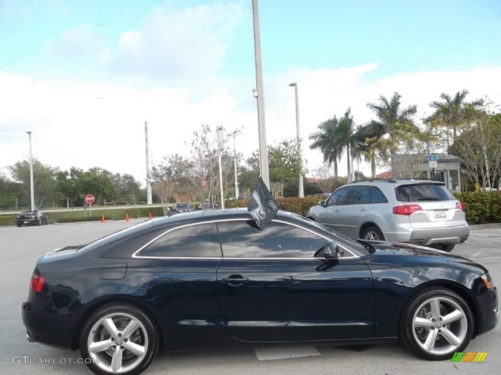 2009 A5 3.2 quattro Coupe - Deep Sea Blue Pearl / Cinnamon Brown photo #12