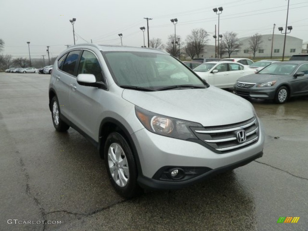 2012 CR-V EX-L 4WD - Alabaster Silver Metallic / Black photo #7