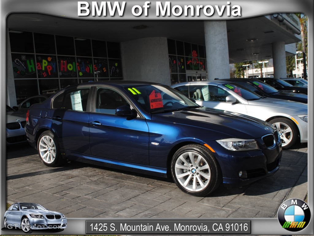 2011 3 Series 328i Sedan - Deep Sea Blue Metallic / Black photo #1