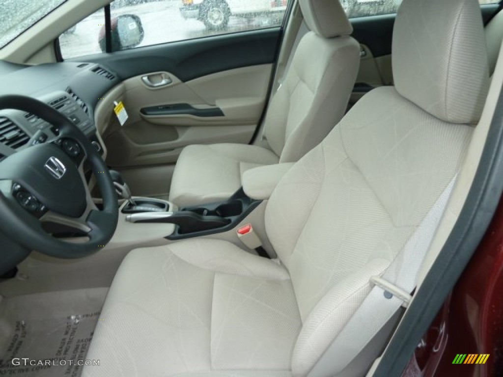 Beige Interior 2012 Honda Civic LX Sedan Photo #58532744