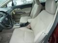 Beige 2012 Honda Civic LX Sedan Interior Color