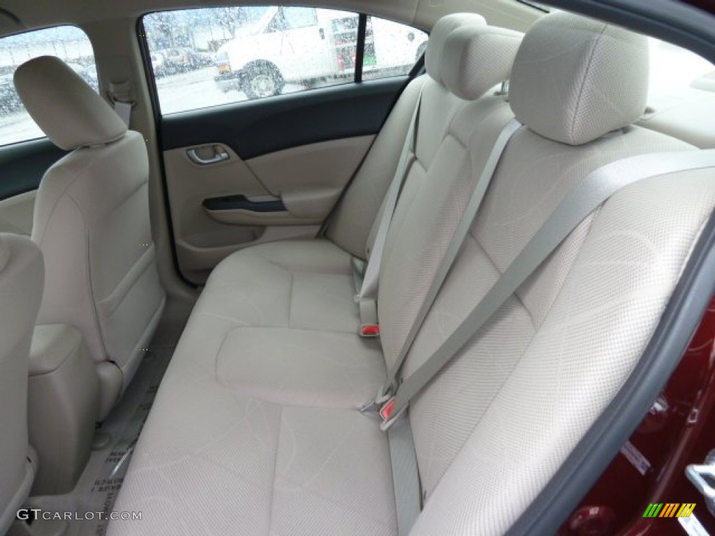 Beige Interior 2012 Honda Civic LX Sedan Photo #58532753