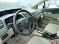 Beige 2012 Honda Civic LX Sedan Interior