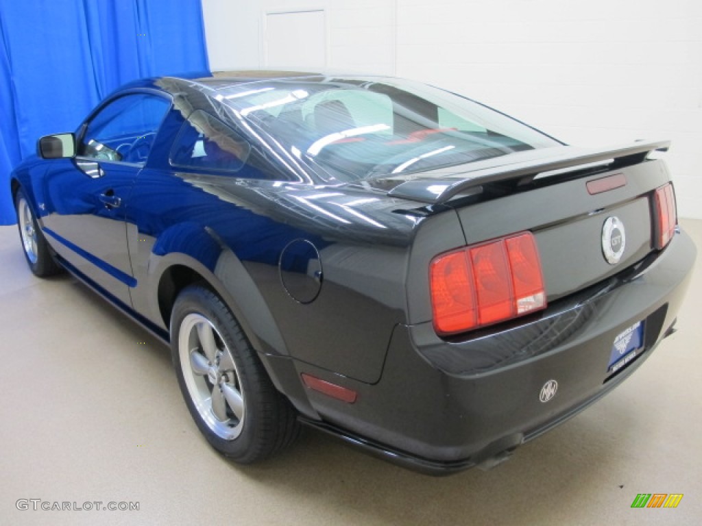 2005 Mustang GT Premium Coupe - Black / Red Leather photo #6