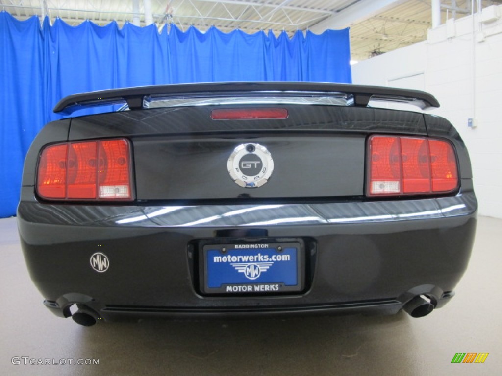 2005 Mustang GT Premium Coupe - Black / Red Leather photo #8