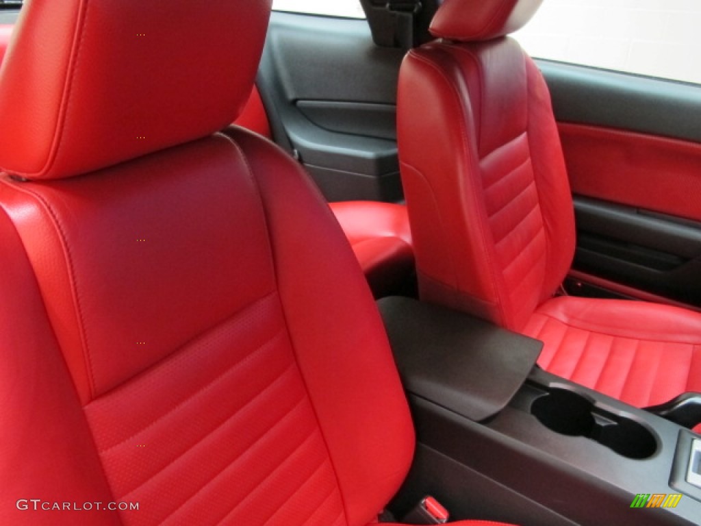 2005 Mustang GT Premium Coupe - Black / Red Leather photo #23