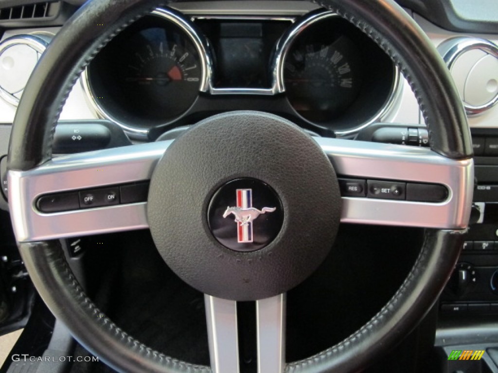 2005 Mustang GT Premium Coupe - Black / Red Leather photo #34