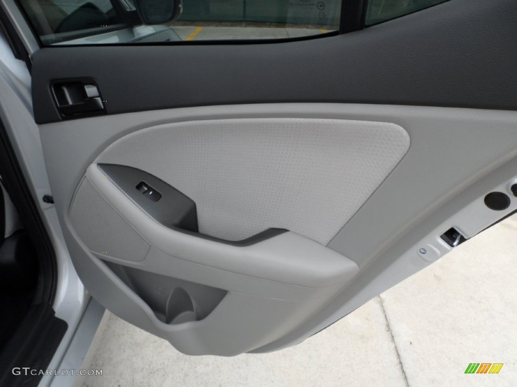 2011 Kia Optima LX Gray Door Panel Photo #58534460