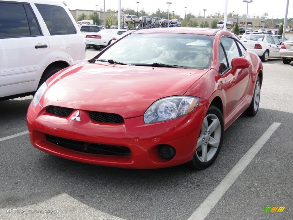 2006 Eclipse GS Coupe - Pure Red / Medium Gray photo #1