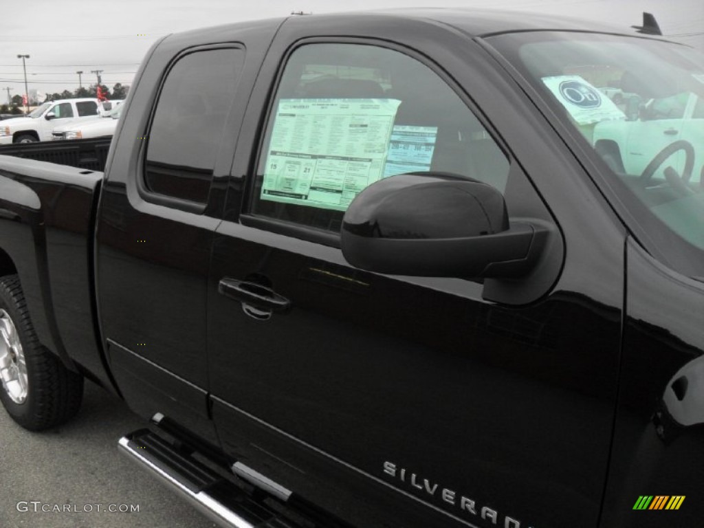 2012 Silverado 1500 LTZ Extended Cab 4x4 - Black / Ebony photo #24