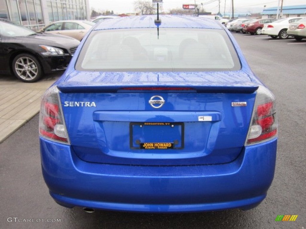 2012 Sentra 2.0 SR Special Edition - Metallic Blue / Beige photo #6