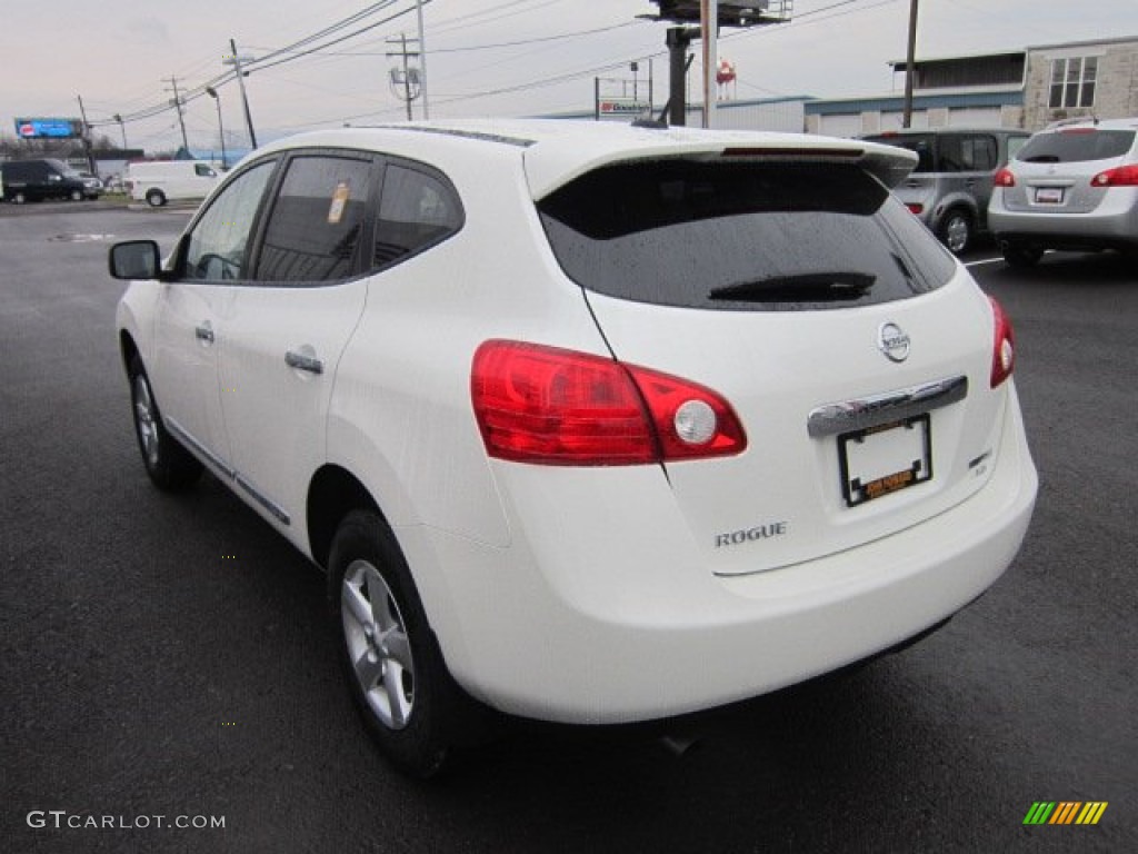 2012 Rogue S Special Edition AWD - Pearl White / Black photo #5