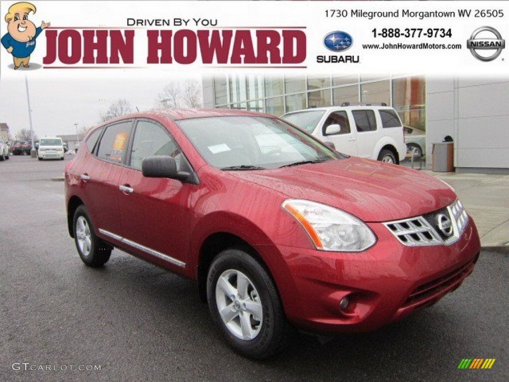 2012 Rogue S Special Edition AWD - Cayenne Red / Gray photo #1