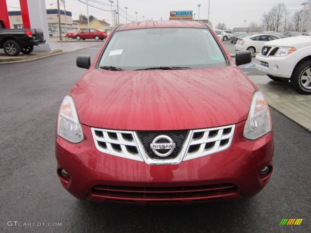 2012 Rogue S Special Edition AWD - Cayenne Red / Gray photo #2