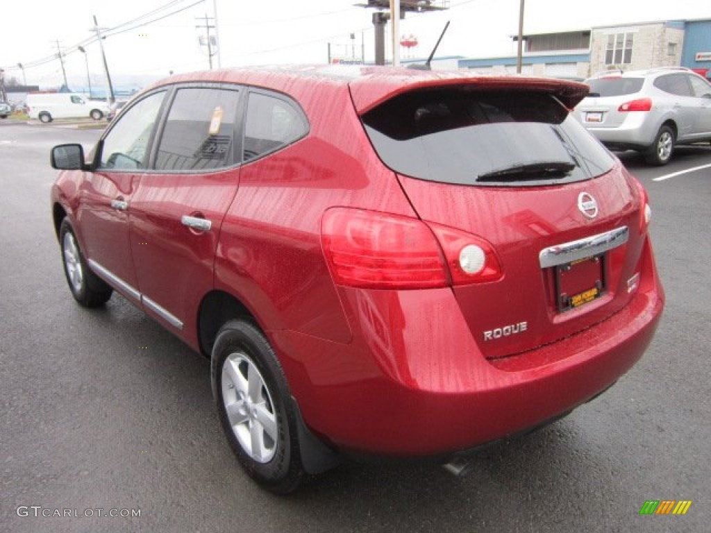 2012 Rogue S Special Edition AWD - Cayenne Red / Gray photo #5