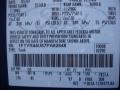  2007 Ranger Sport SuperCab Vista Blue Metallic Color Code G9