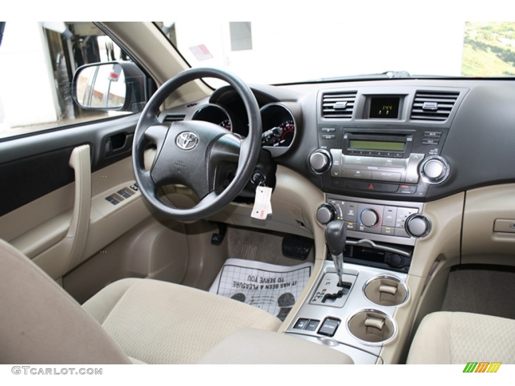 2010 Highlander V6 4WD - Salsa Red Pearl / Sand Beige photo #14