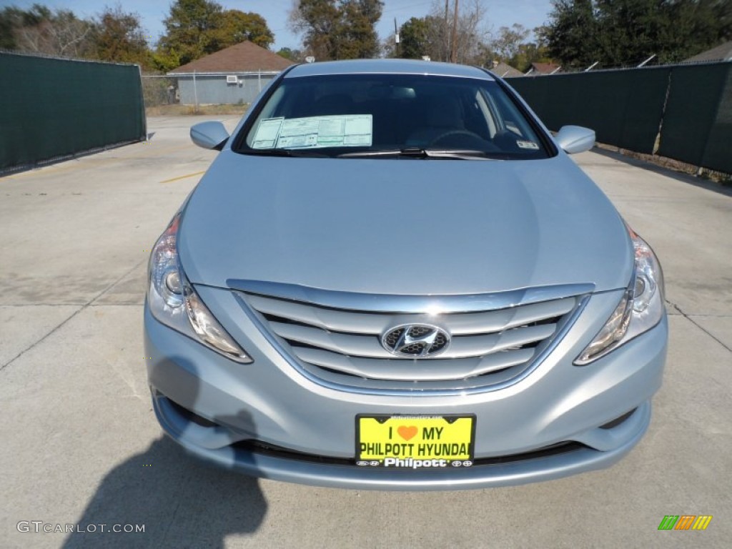 2012 Sonata GLS - Iridescent Silver Blue Pearl / Gray photo #8