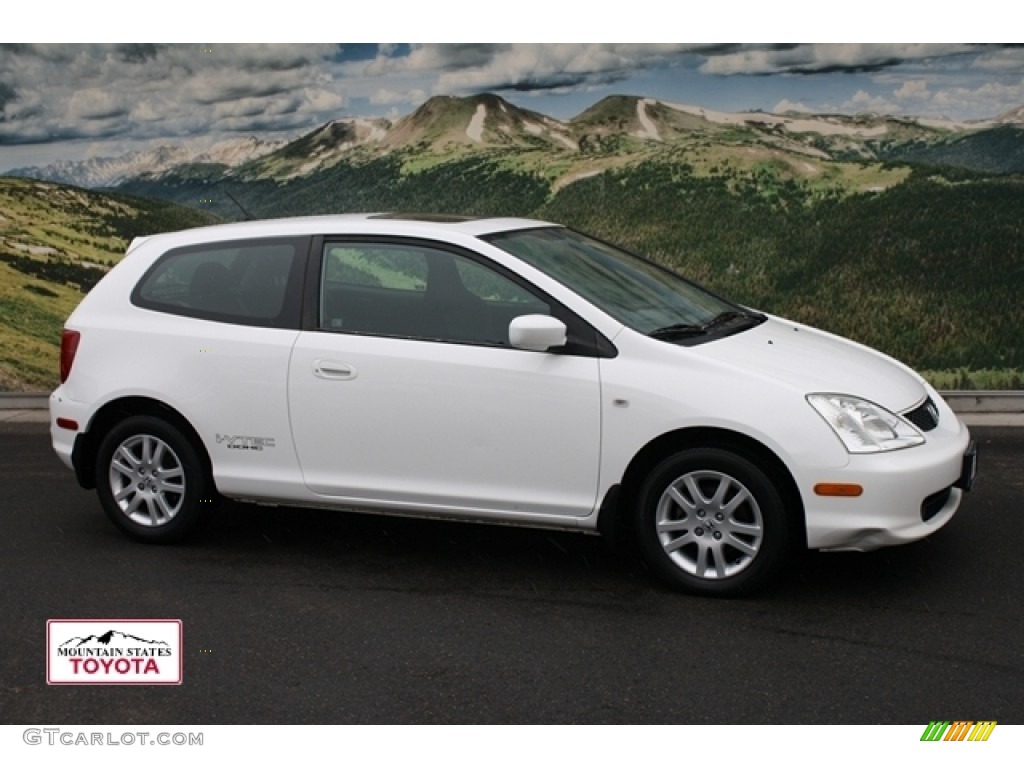 2003 Civic Si Hatchback - Taffeta White / Black photo #1