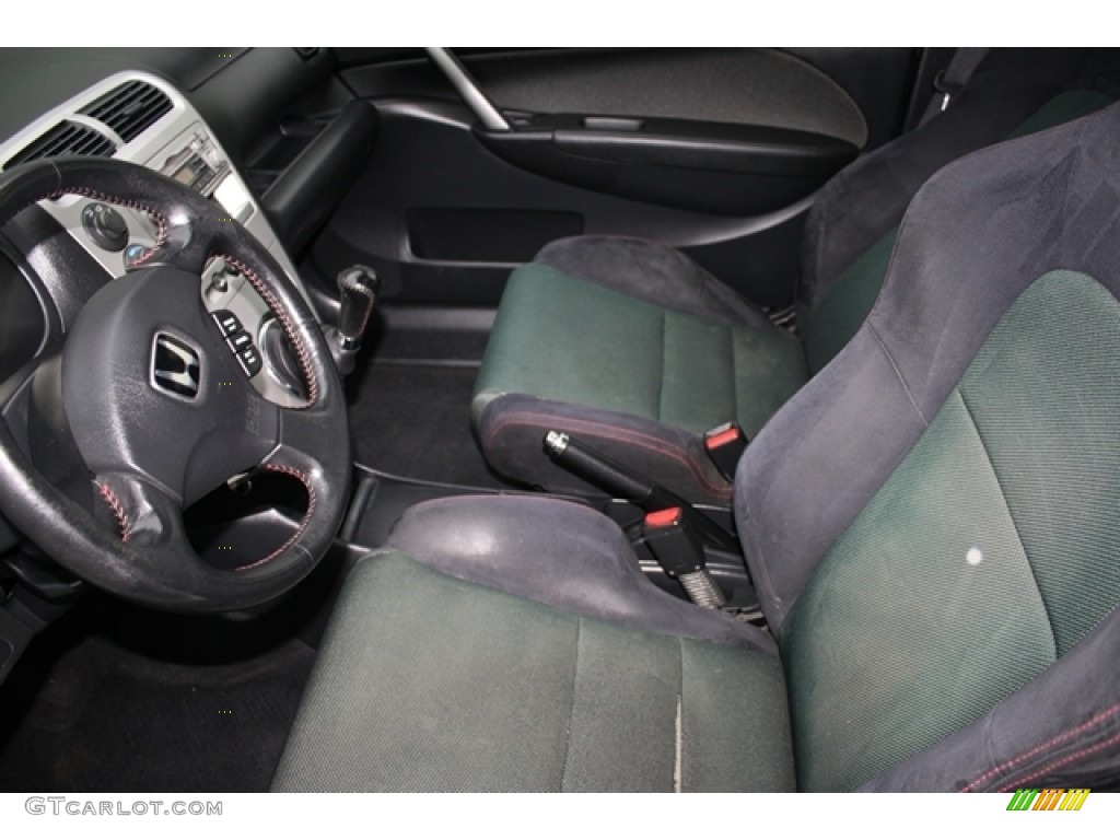 Black Interior 2003 Honda Civic Si Hatchback Photo #58540076