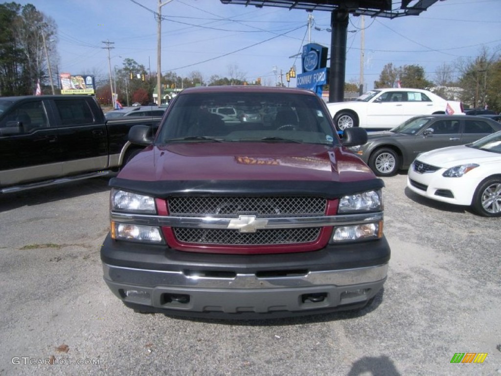 2005 Silverado 1500 LS Crew Cab 4x4 - Sport Red Metallic / Dark Charcoal photo #2