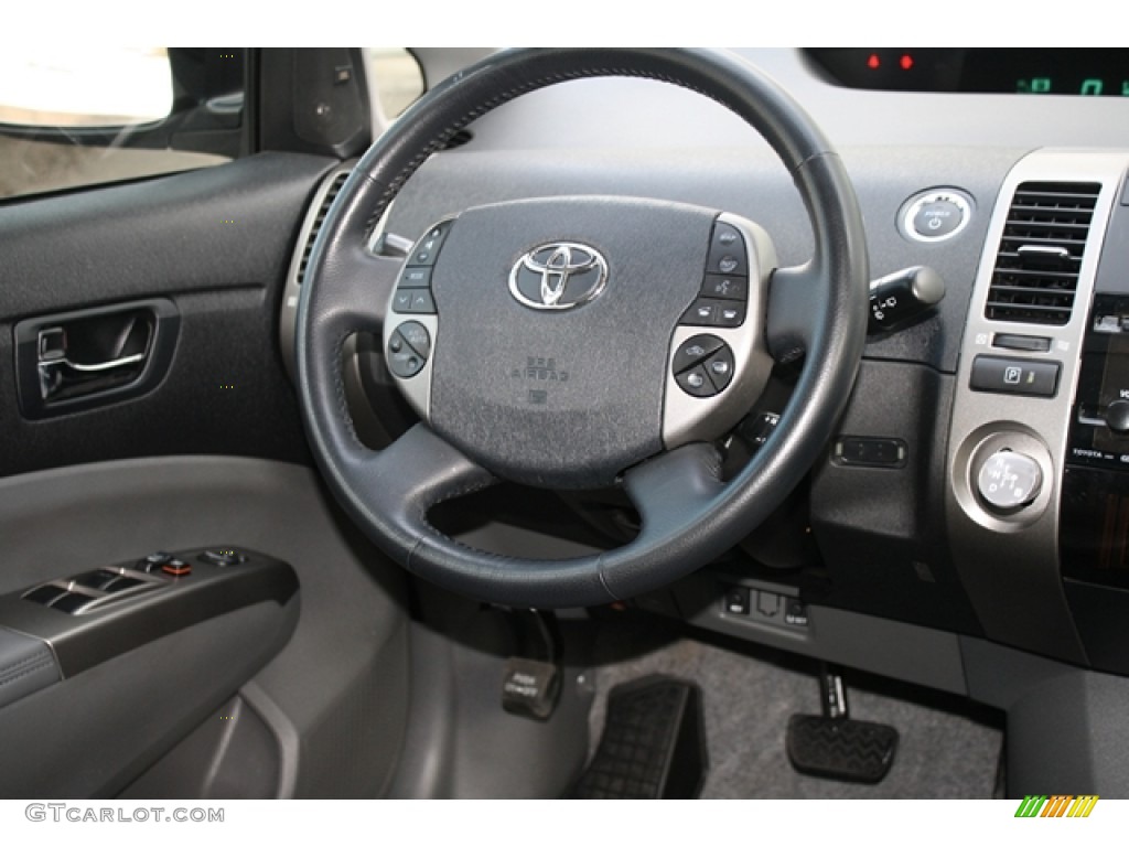 2008 Toyota Prius Hybrid Touring Gray Steering Wheel Photo #58541762