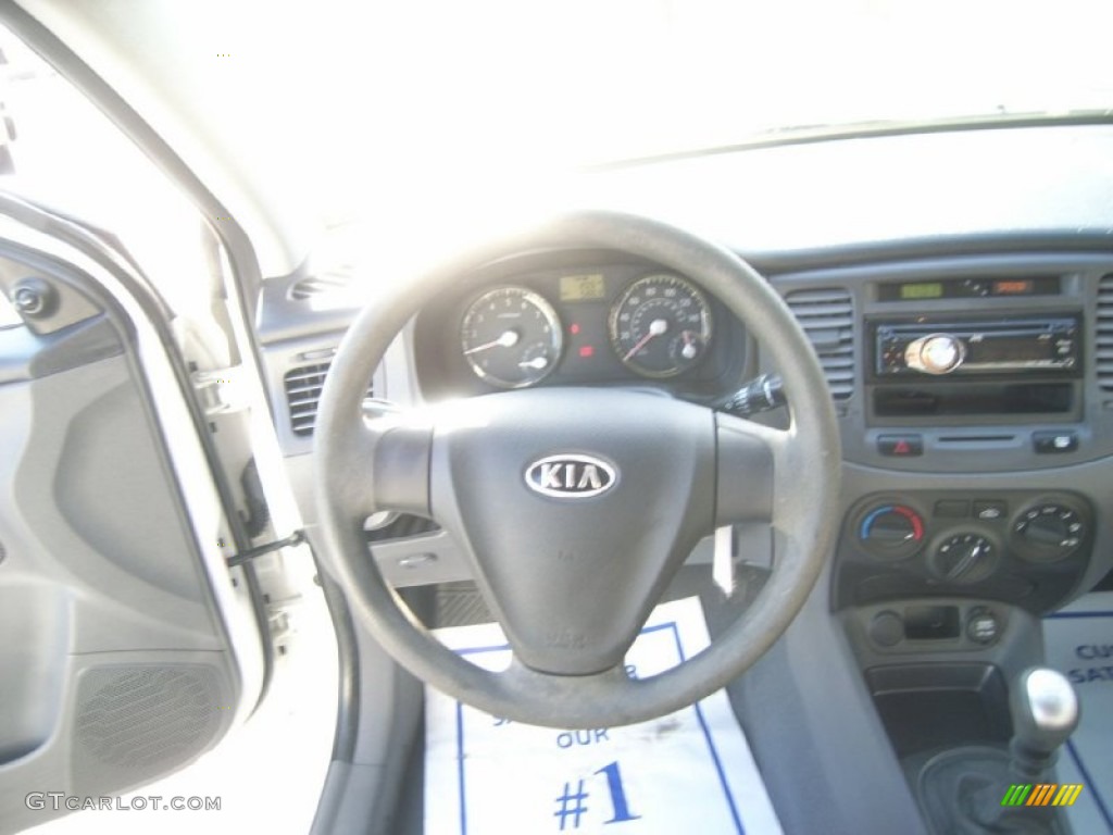 2008 Rio LX Sedan - White / Gray photo #13