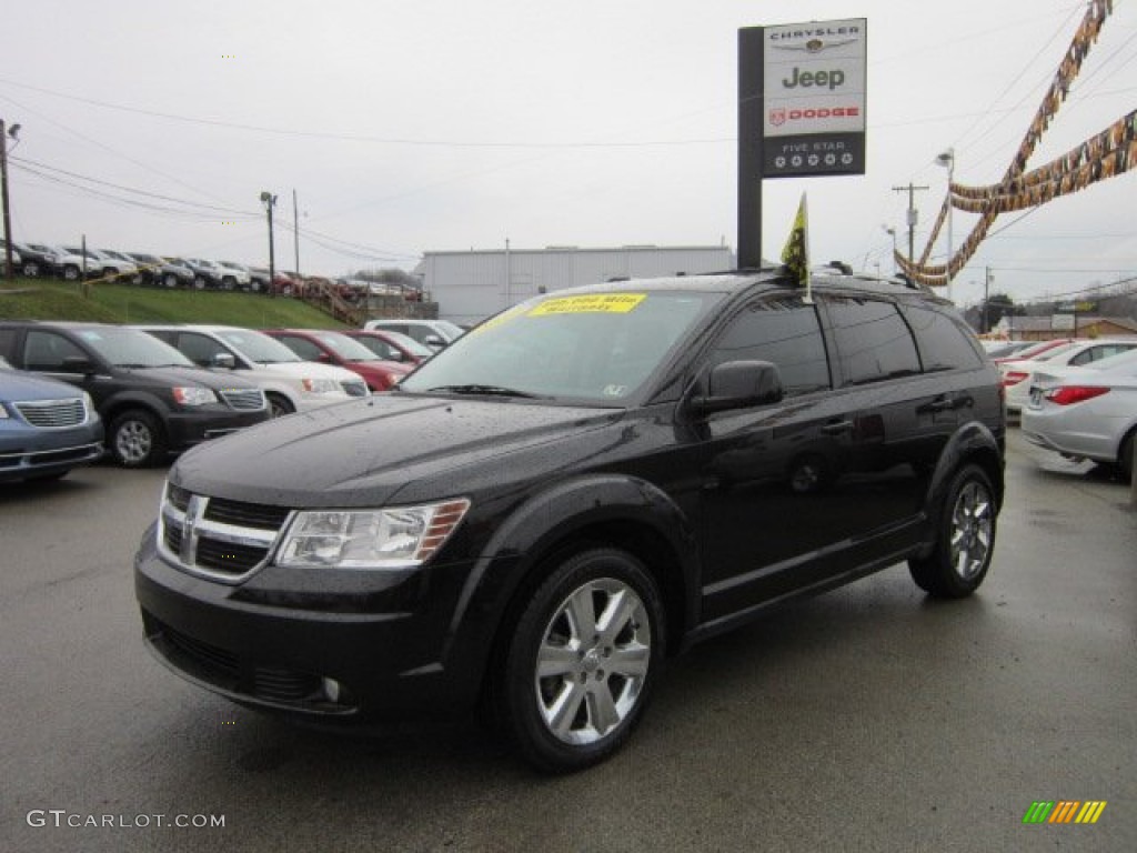 2010 Journey SXT AWD - Brilliant Black Crystal Pearl / Pastel Pebble Beige photo #1