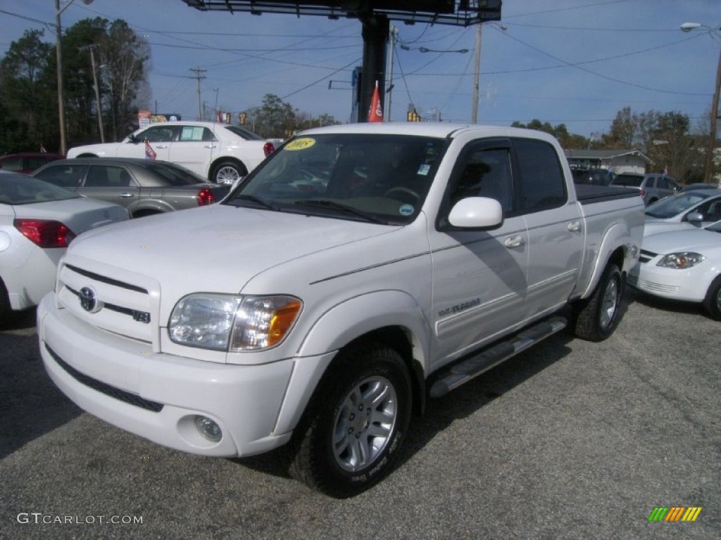 2005 Tundra Limited Double Cab - Natural White / Taupe photo #1