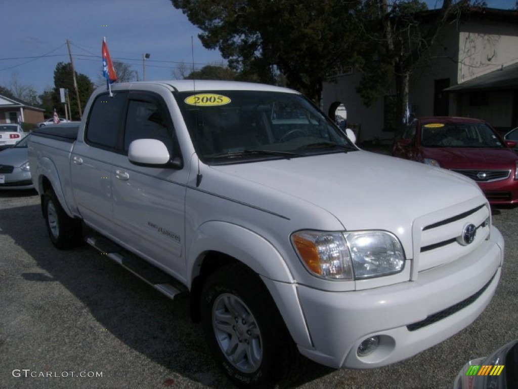 2005 Tundra Limited Double Cab - Natural White / Taupe photo #3