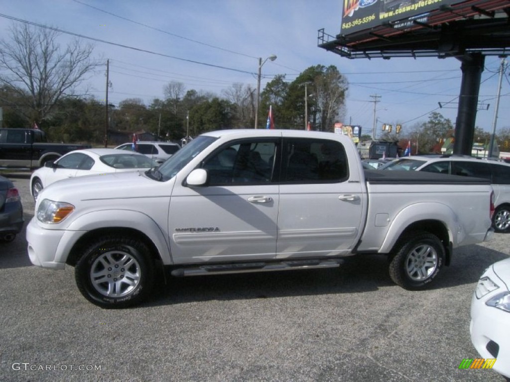 2005 Tundra Limited Double Cab - Natural White / Taupe photo #8