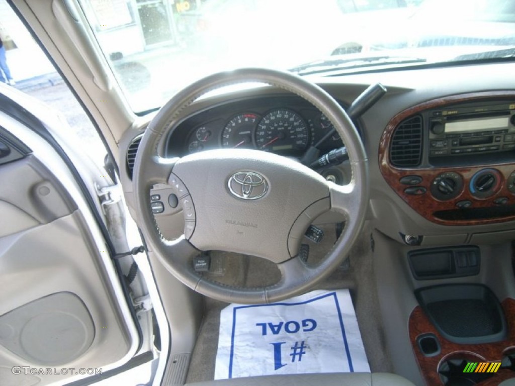 2005 Tundra Limited Double Cab - Natural White / Taupe photo #14
