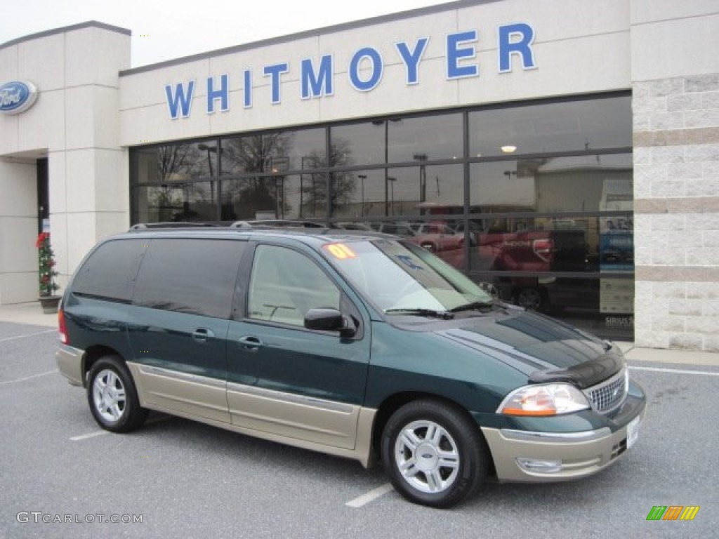 2001 Windstar SEL - Emerald Green Metallic / Medium Parchment photo #1
