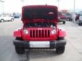 2010 Flame Red Jeep Wrangler Sahara 4x4  photo #3