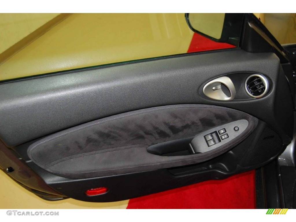 2011 Nissan 370Z Sport Touring Coupe Black Door Panel Photo #58544882