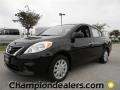 2012 Super Black Nissan Versa 1.6 SV Sedan  photo #1