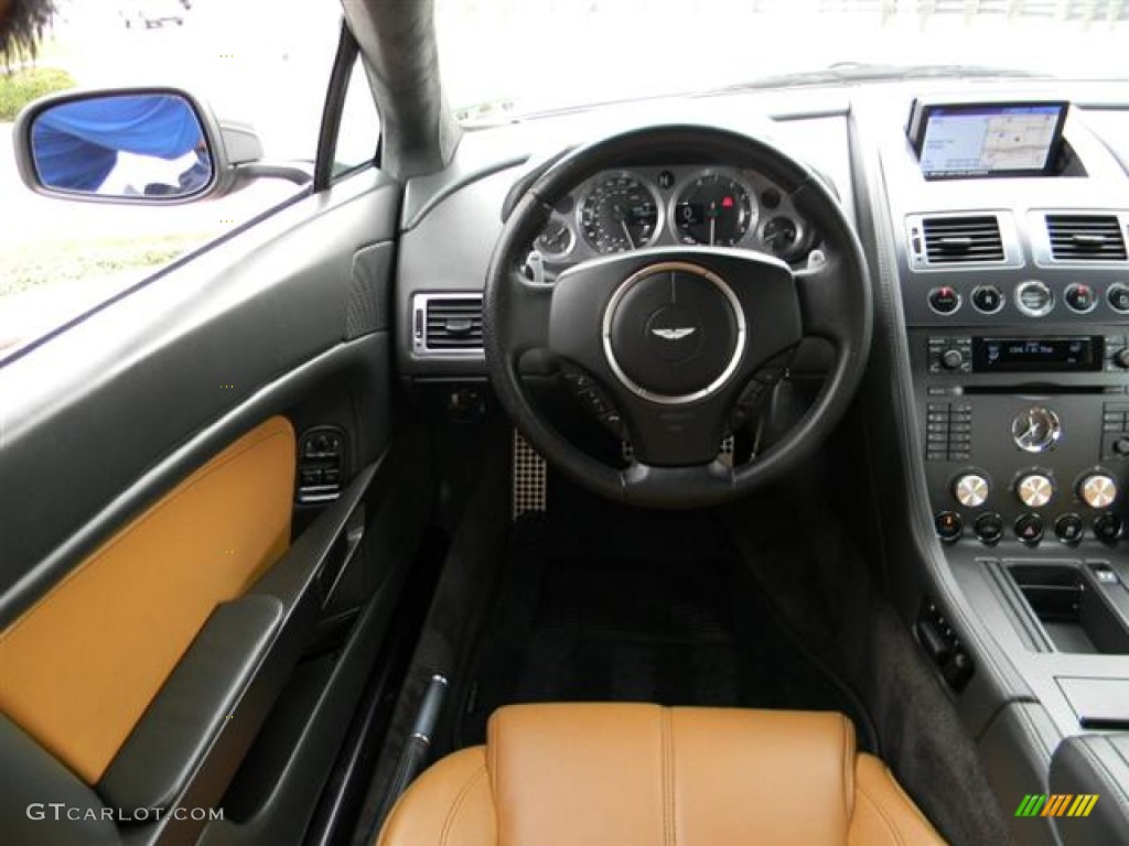 2008 Aston Martin V8 Vantage Coupe Kestrel Tan Dashboard Photo #58546370