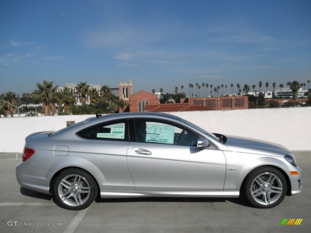 Iridium Silver Metallic 2012 Mercedes-Benz C 350 Coupe Exterior Photo #58546571