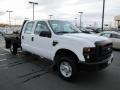 Oxford White 2008 Ford F250 Super Duty XL Crew Cab 4x4 Chassis Exterior