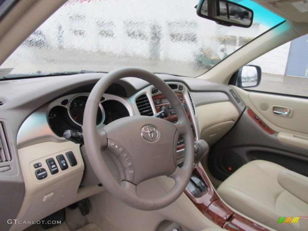 Ivory Beige Interior 2007 Toyota Highlander Limited 4WD Photo #58551065