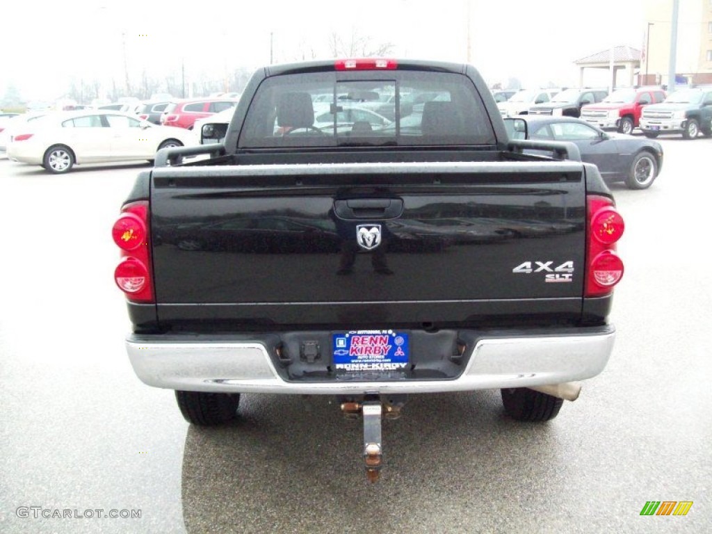 2007 Ram 1500 SLT Regular Cab 4x4 - Brilliant Black Crystal Pearl / Medium Slate Gray photo #13