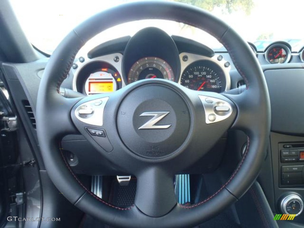 NISMO Leather Wrapped Steering Wheel 2012 Nissan 370Z NISMO Coupe Parts