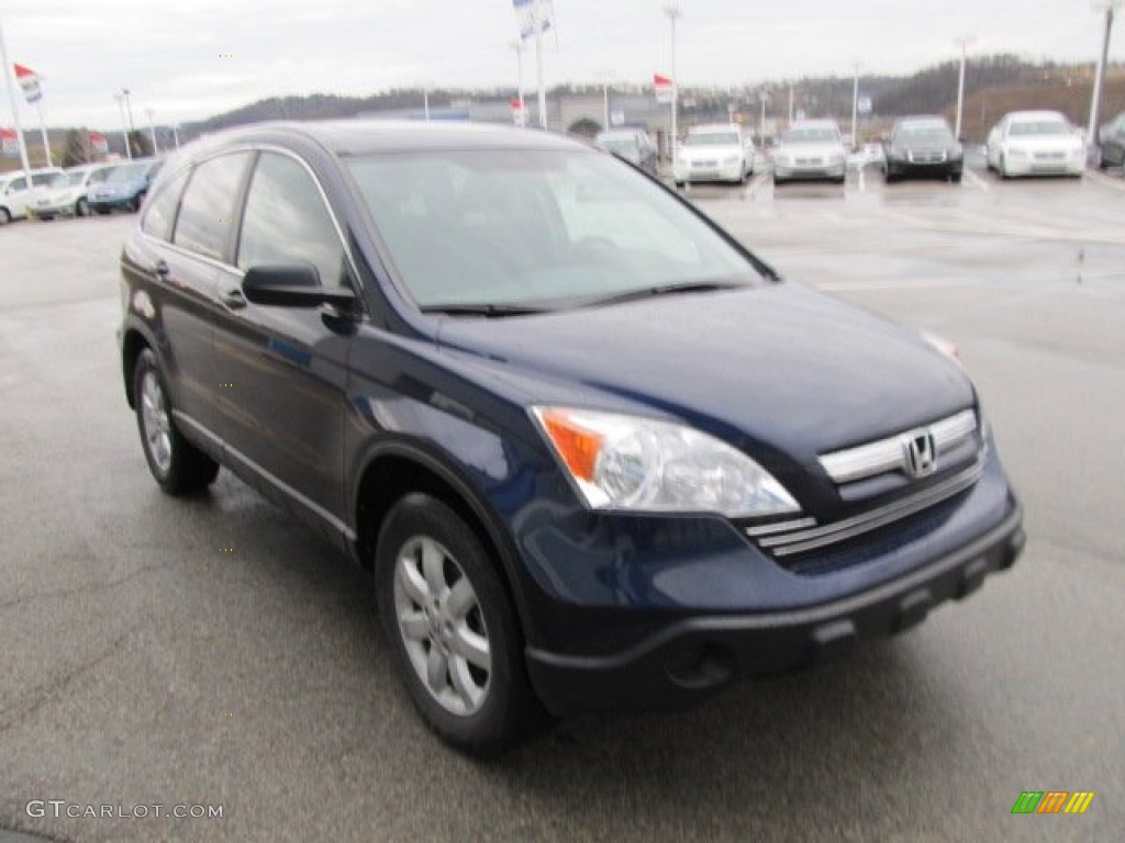 2009 CR-V EX 4WD - Royal Blue Pearl / Black photo #8