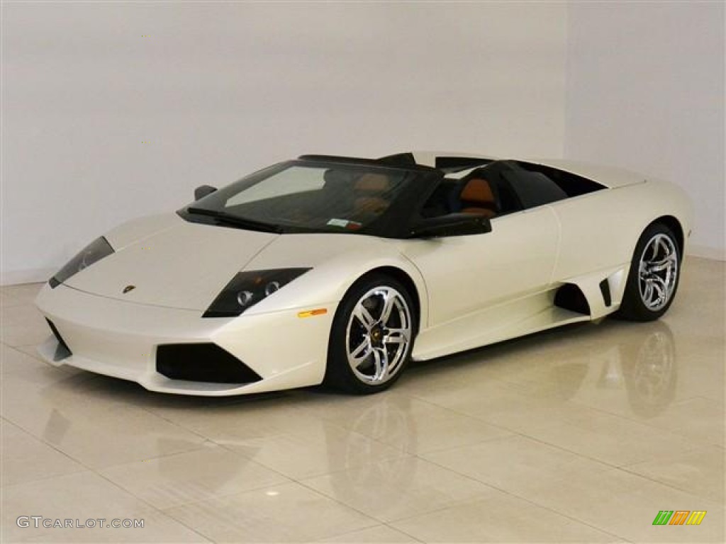 2008 Murcielago LP640 Roadster - Balloon White / Black/Brown photo #1