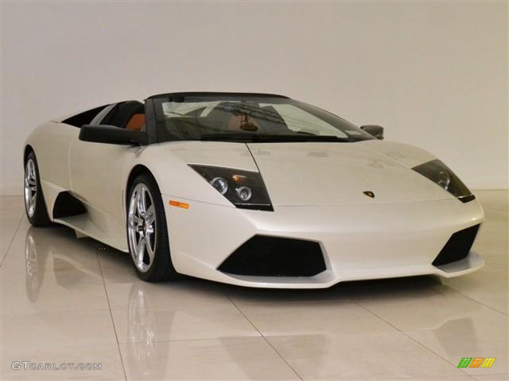 Balloon White 2008 Lamborghini Murcielago LP640 Roadster Exterior Photo #58552959